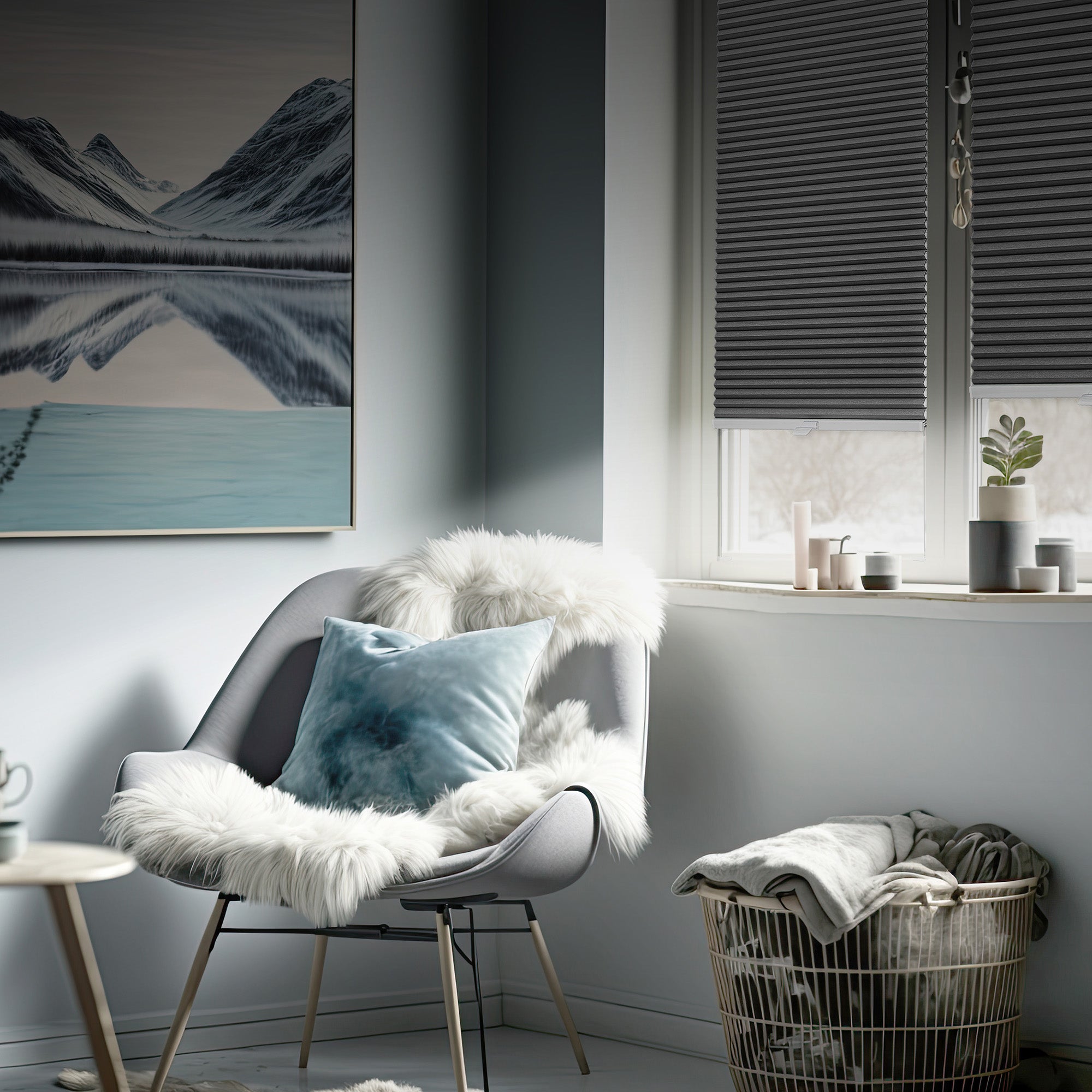 CUSTOMISED Honeycomb Pleated Blinds WITH DRILLING – Made-to-measure – Up and down Shades – 6 Different Fabric Colours – Honeycomb Blackout Blinds