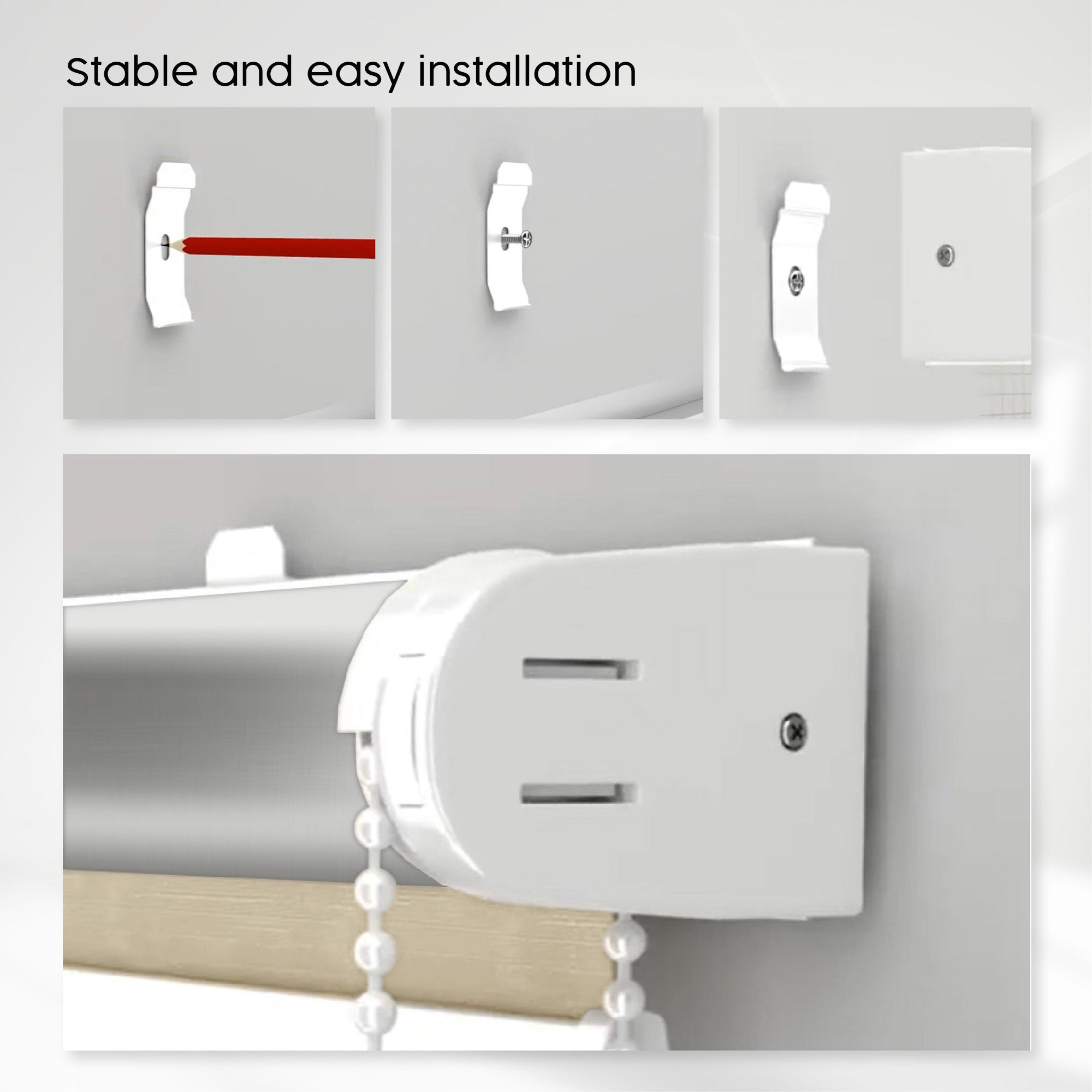 Thermal Roller Blind – WALL MOUNT – Customised size – Blackout Roller Blinds – Wall-mounted Roller Blinds for Windows and Doors (Indoor Use Only)