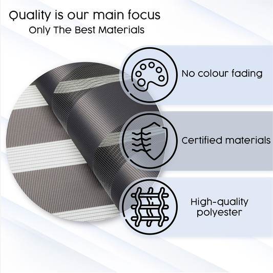 Customised Day and night roller blinds - Made-to-measure - Blinds for windows and doors WITHOUT DRILLING