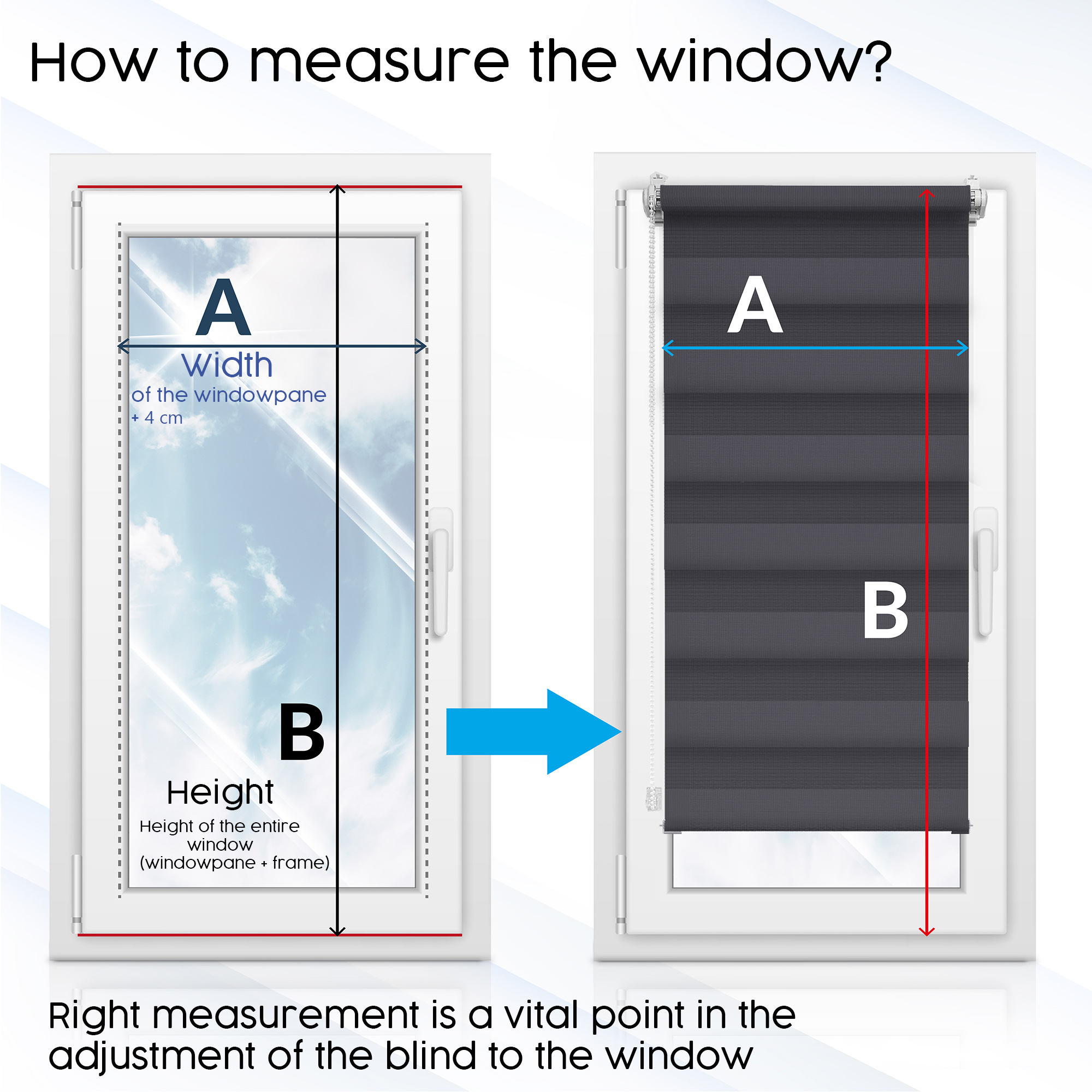 Customised Day and night roller blinds - Made-to-measure - Blinds for windows and doors WITHOUT DRILLING