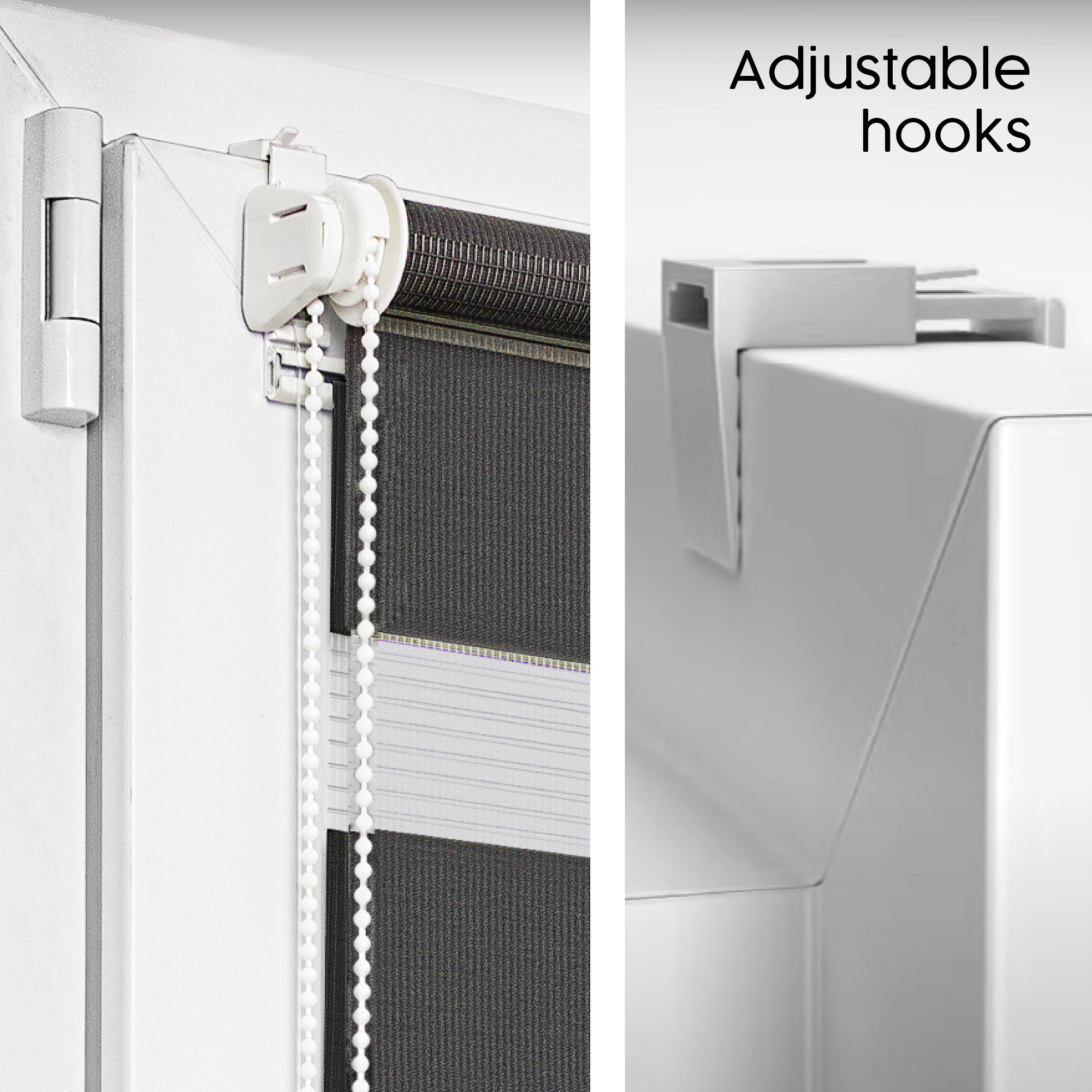 Customised Day and night roller blinds - Made-to-measure - Blinds for windows and doors WITHOUT DRILLING