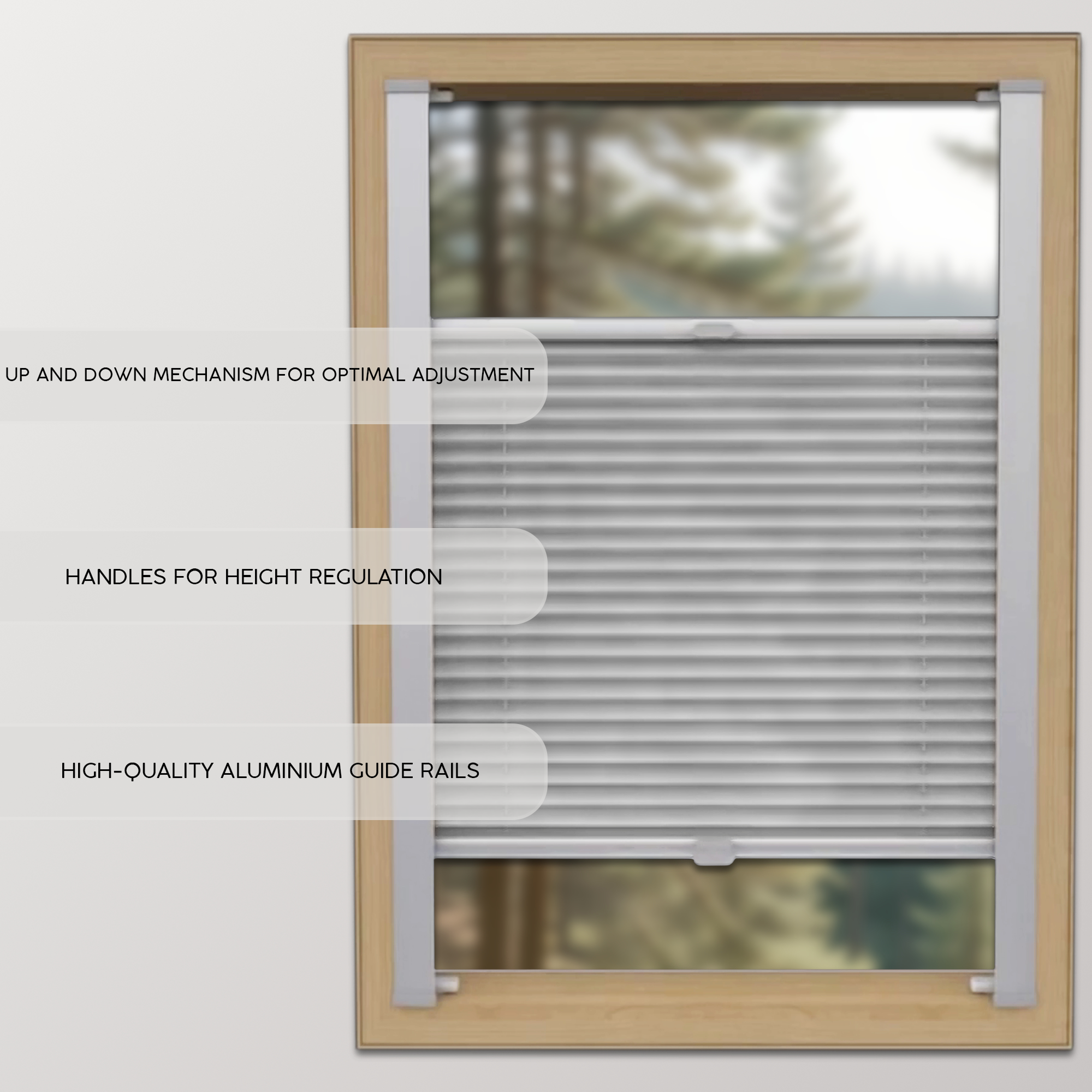 Custom Skylight Pleated Blind – Made to Measure
