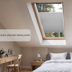 Custom Skylight Pleated Blind – Made to Measure