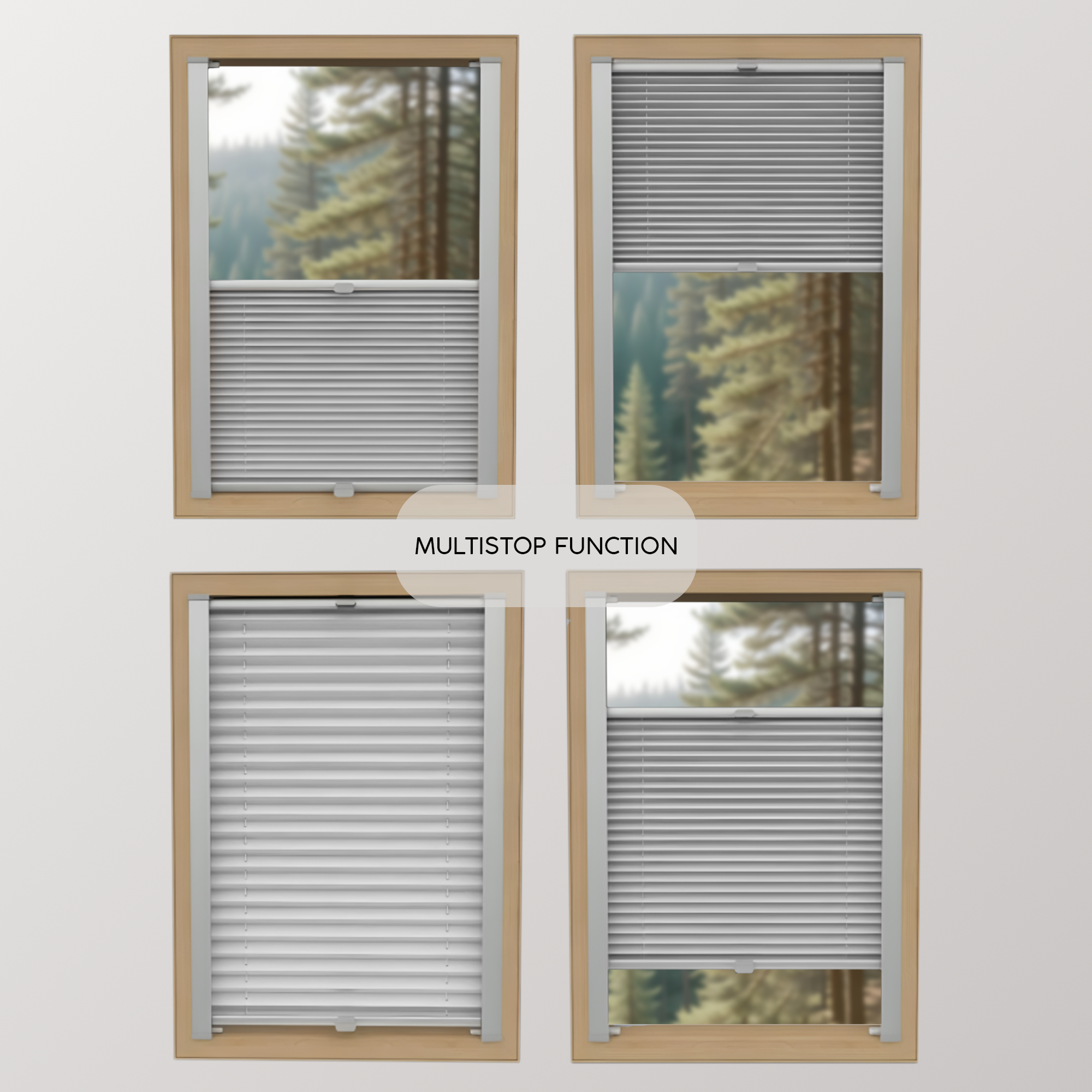 Custom Skylight Pleated Blind – Made to Measure