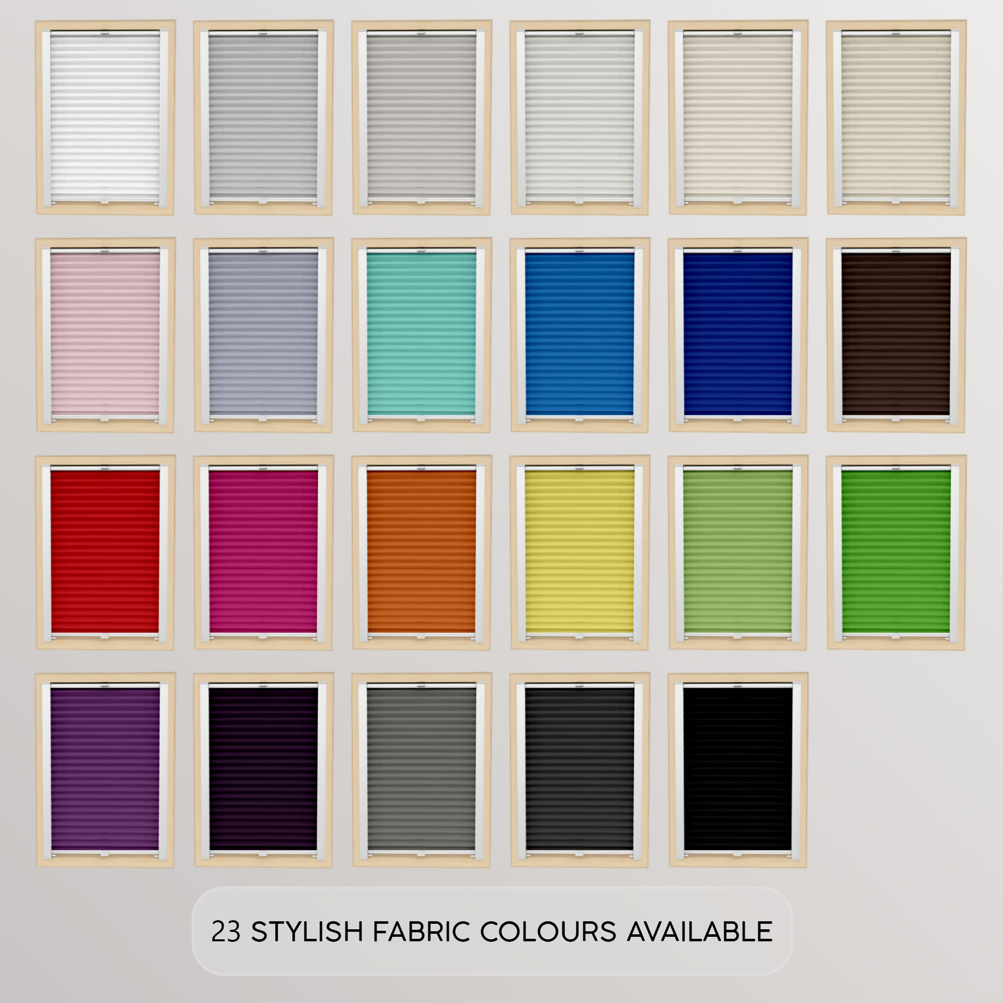 Custom Skylight Pleated Blind – Made to Measure