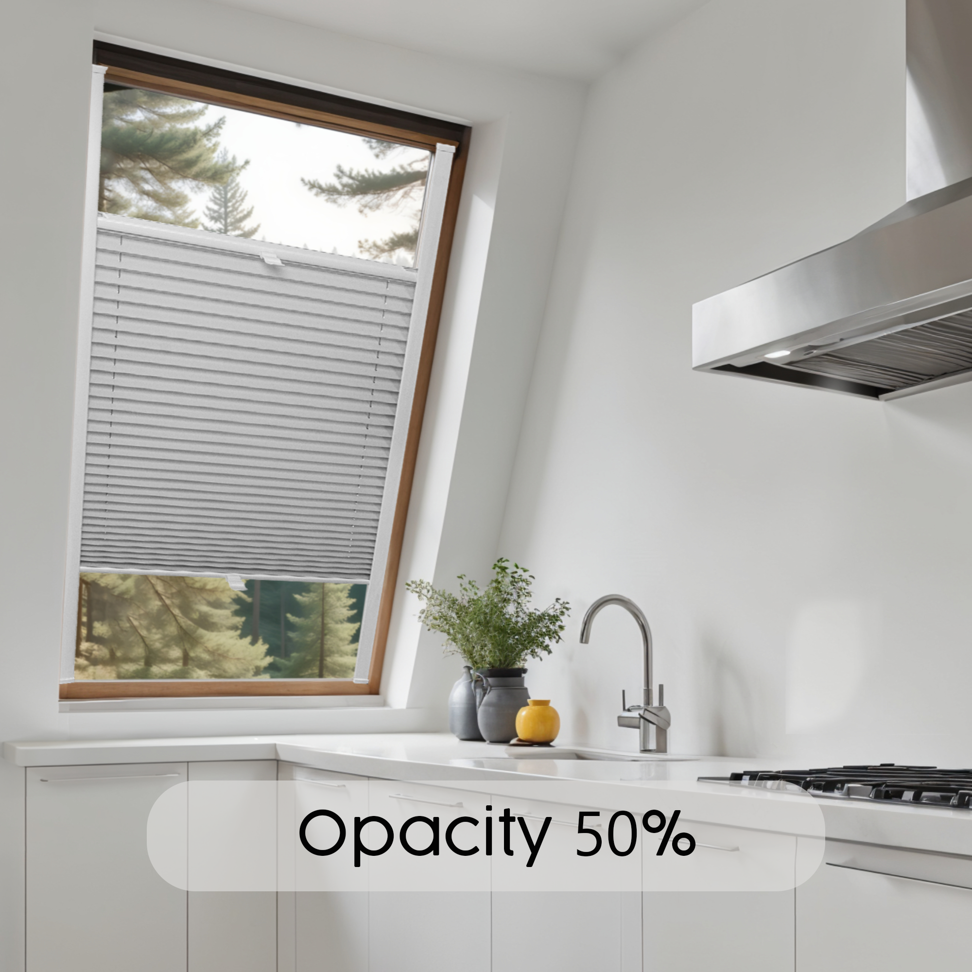 Custom Skylight Pleated Blind – Made to Measure