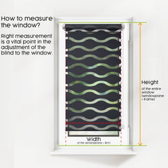 Concept Blinds Day and night WAVE Roller blind – Custom size – Zebra Roller Blinds – Decorative and Innovative – Roller Blinds for Windows and Doors