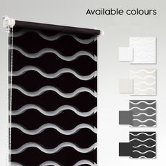 Concept Blinds Day and night WAVE Roller blind – Custom size – Zebra Roller Blinds – Decorative and Innovative – Roller Blinds for Windows and Doors