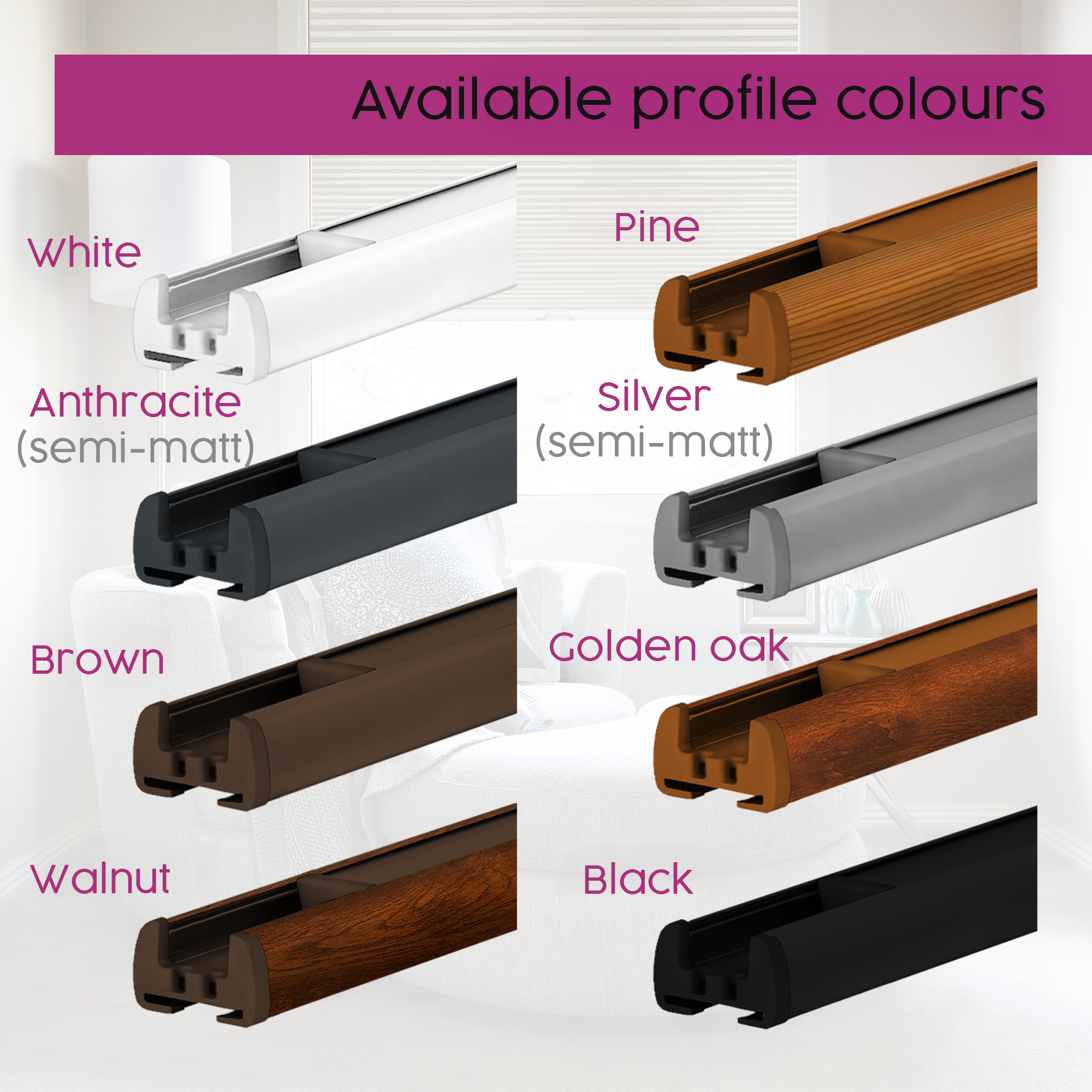 Concept Blinds CUSTOMISED Pleated Shades - Width from 40cm to 200cm - Height from 20cm to 260cm - Made-to-measure - Premium Window and Door Coverage