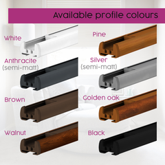 Concept Blinds Customised Pleated Shades – No Drilling, Easy Installation – Made-to-Measure – Width 40cm to 200cm, Height 20cm to 260cm – Premium Window & Door Blinds