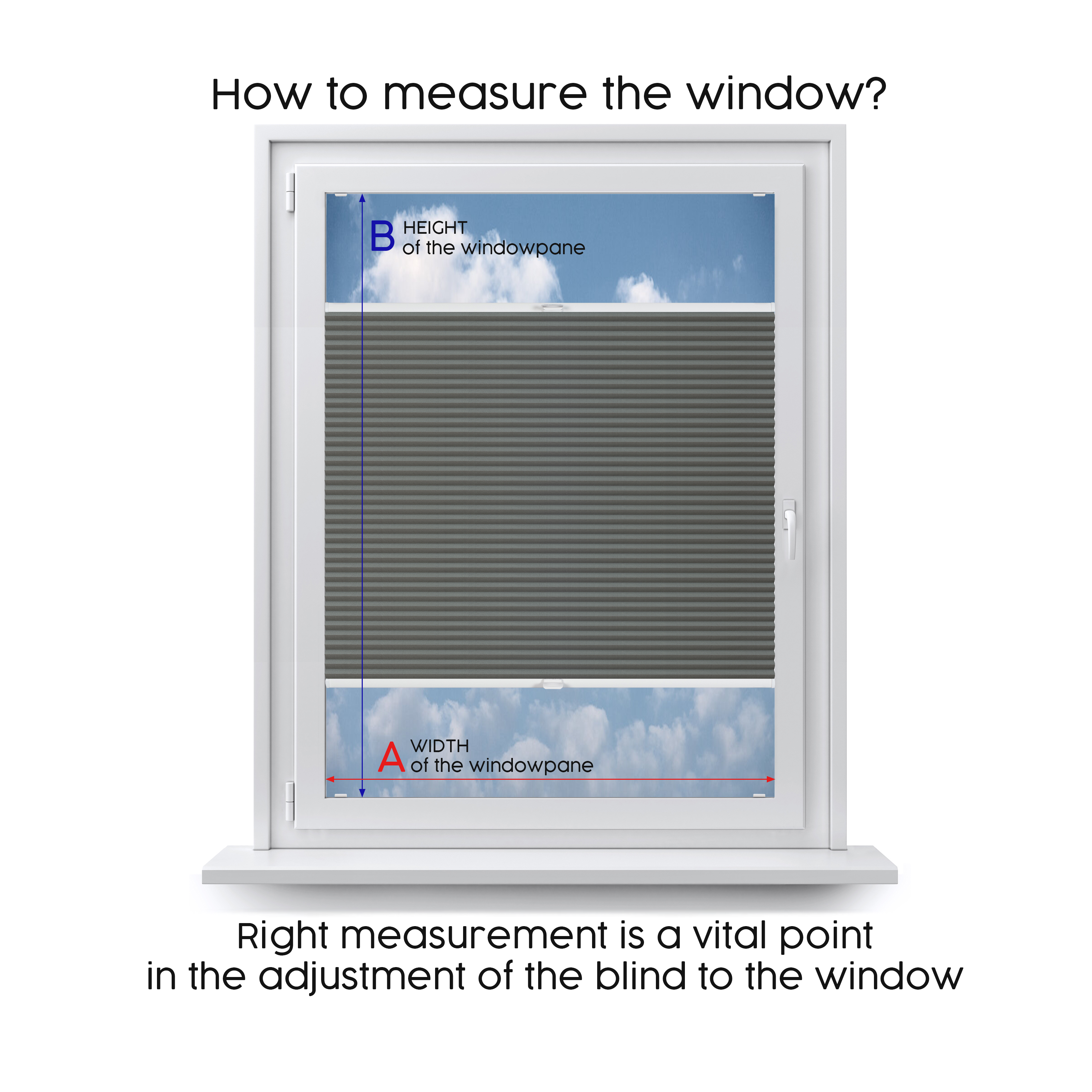 Concept Blinds LUXURY Blackout Custom Pleated Shades - Pearlescent Total Blackout Fabric - Made-to-Measure Window Blinds - Easy Installation with minimal DRILLING - Width 30-170cm x Height 20-240cm