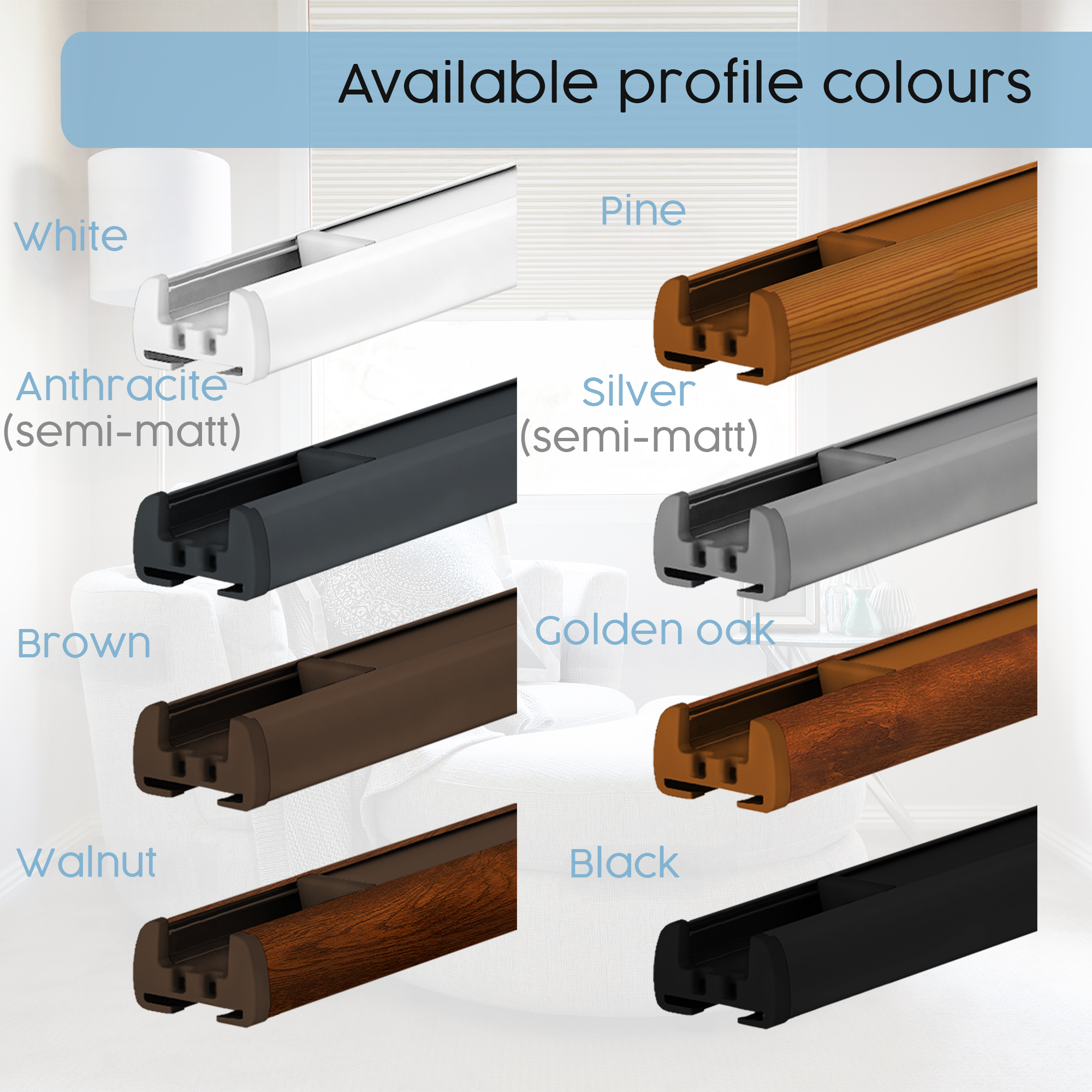 Concept Blinds LUXURY Blackout Custom Pleated Shades - Pearlescent Total Blackout Fabric - Made-to-Measure Window Blinds - Easy Installation with minimal DRILLING - Width 30-170cm x Height 20-240cm