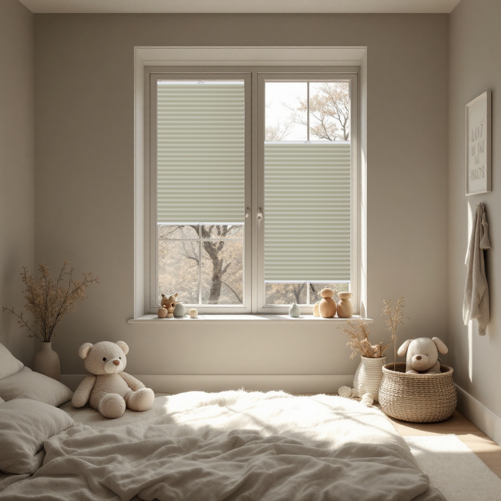 Concept Blinds LUXURY Blackout Custom Pleated Shades - Pearlescent Total Blackout Fabric - Made-to-Measure Window Blinds - Easy Installation with minimal DRILLING - Width 30-170cm x Height 20-240cm