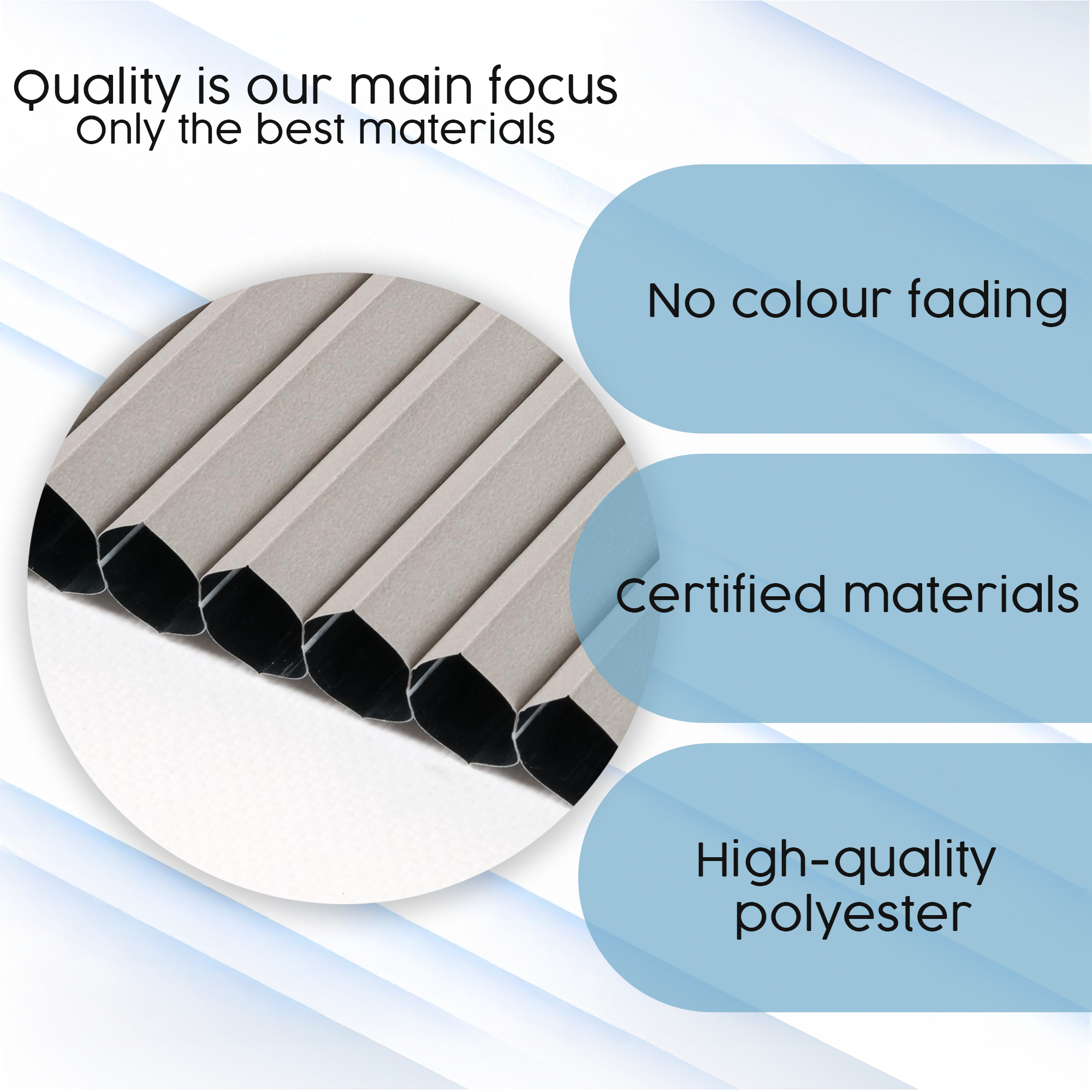 Concept Blinds® Custom Size Honeycomb Blackout Pleated Blinds WITH DRILLING - Made-to-Measure - Easy Fit Pleated Window Shades - Opaque, Light Blocking - 30-170cm Wide, 20-240cm Drop - Custom Shades