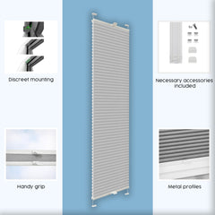 Concept Blinds® Custom Size Honeycomb Blackout Pleated Blinds WITH DRILLING - Made-to-Measure - Easy Fit Pleated Window Shades - Opaque, Light Blocking - 30-170cm Wide, 20-240cm Drop - Custom Shades