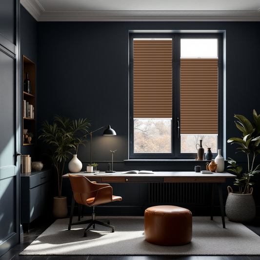 XL Blackout Honeycomb Drill Mount Custom Made Blinds