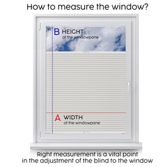 Custom Pleated Blinds – No Drill Installation, Within Window Frame, Made to Measure Adhesive Mount