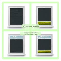 Blackout Custom Pleated Shades – Made to Measure, Easy No-Drill Installation