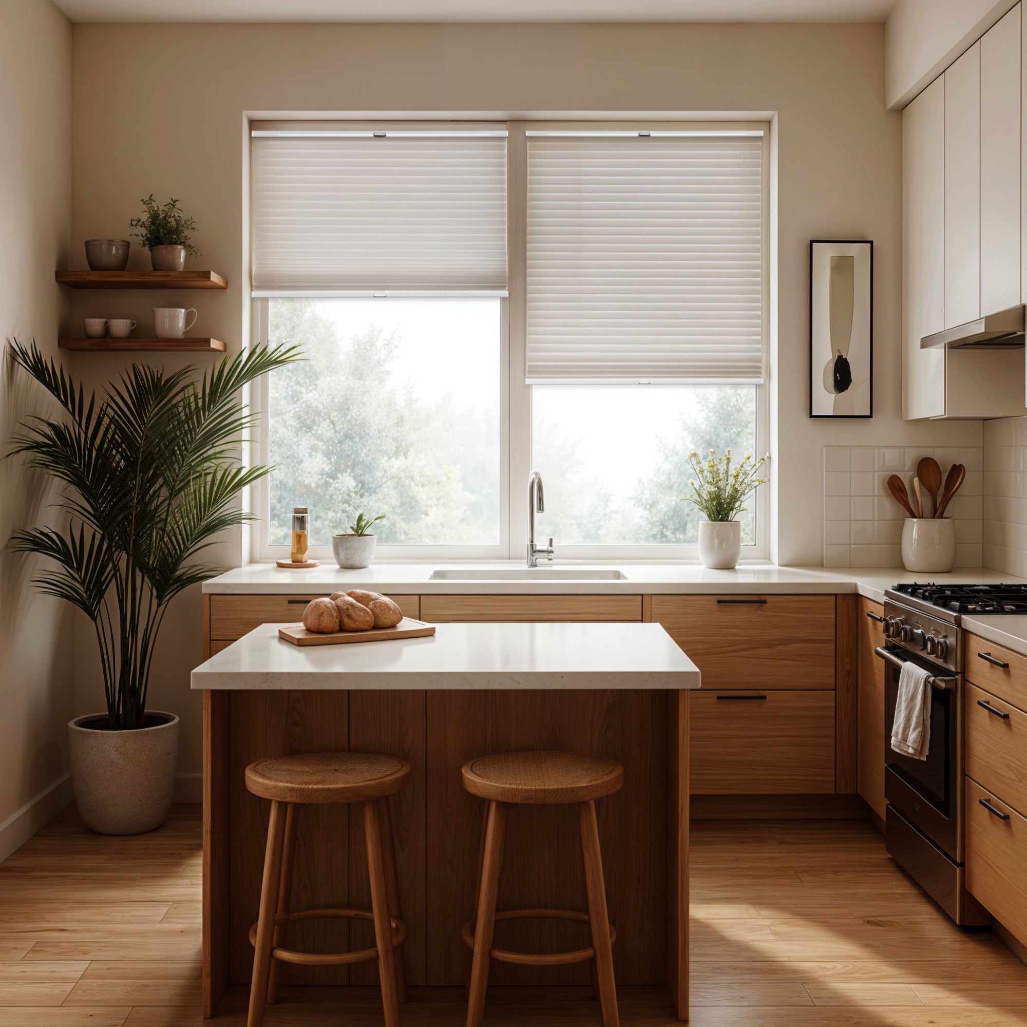 Customizable Blackout Pleated Blinds Drill Mounted – Made to Measure & Total Darkness