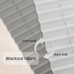 Concept Blinds - Customisable Blackout Pleated Blinds - Mounting with no drilling - Blackout Material - Window Sizes 30-130cm x 40-230cm