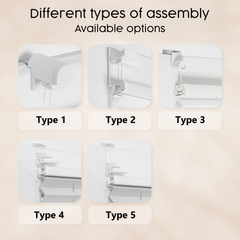 Concept Blinds - Customisable Blackout Pleated Blinds - Mounting with no drilling - Blackout Material - Window Sizes 30-130cm x 40-230cm