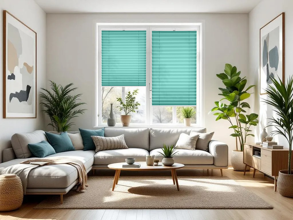Concept Blinds Thermal Customised Pleated Shades - Thermal Fabric - Made-to-Measure Windows Shades - Easy Installation WITH DRILLING - Width 30–130cm x Height 40-230cm