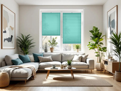 Concept Blinds Thermal Customised Pleated Shades - Thermal Fabric - Made-to-Measure Windows Shades - Easy Installation WITH DRILLING - Width 30–130cm x Height 40-230cm