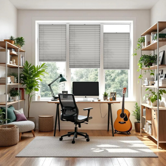 Thermal Drill Mount Custom Made Pleated Blinds