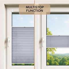 Concept Blinds Thermal Customised Pleated Shades - Thermal Fabric - Made-to-Measure Windows Shades - Easy Installation No Drilling Needed - Width 30–130cm x Height 40-230cm