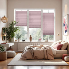 Concept Blinds Thermal Customised Pleated Shades - Thermal Fabric - Made-to-Measure Windows Shades - Easy Installation No Drilling Needed - Width 30–130cm x Height 40-230cm