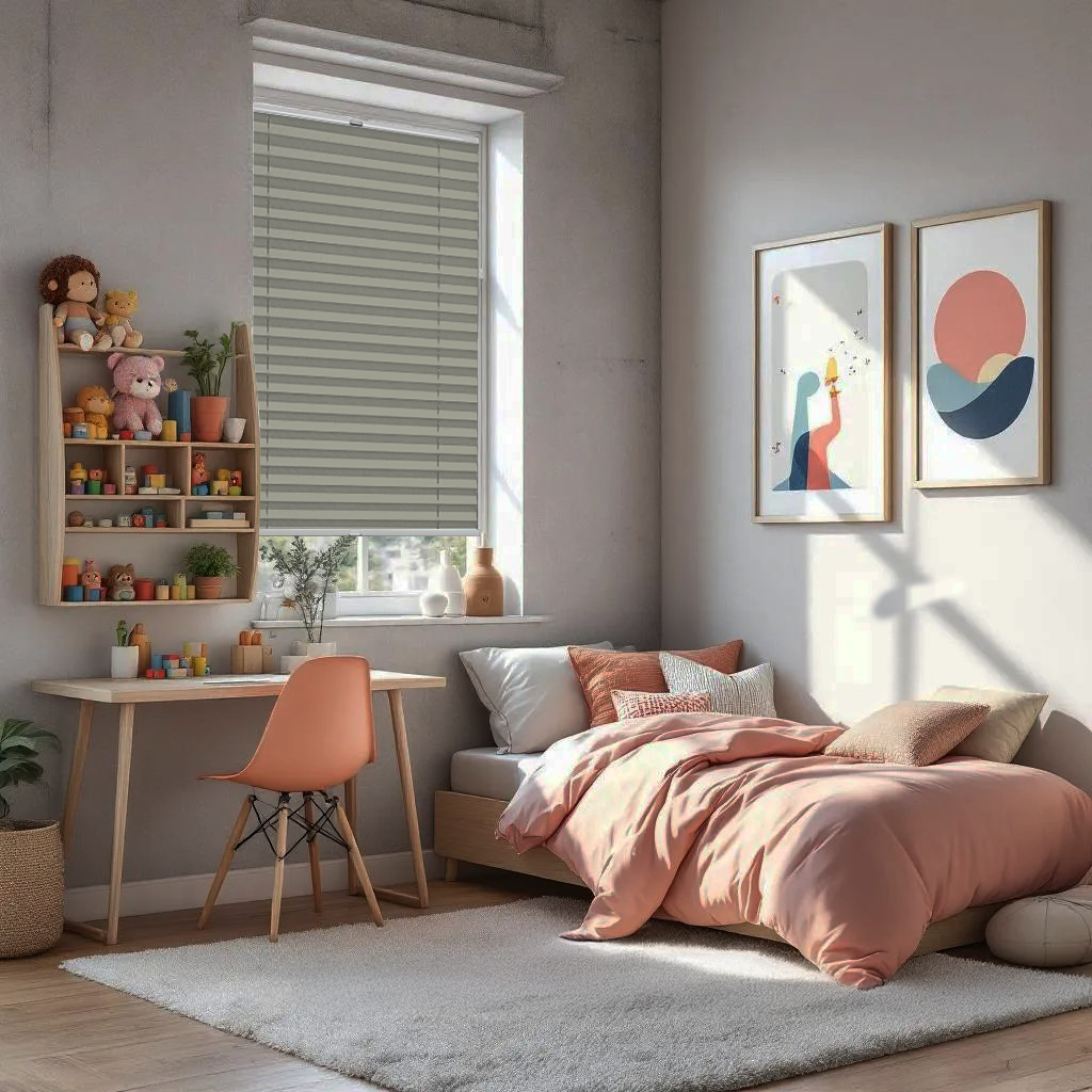 Premium Blackout Pleated Blinds – No Drill, Made to Measure for Window Sizes 30–130cm x 40–230cm