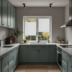 Premium Blackout Pleated Blinds – No Drill, Made to Measure for Window Sizes 30–130cm x 40–230cm