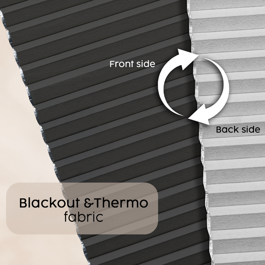 Concept Blinds Honeycomb Roof Window Pleated Blind – Blackout & Thermal Insulation, Made to Measure, 7 Fabric Colours, Adjustable Up & Down, Easy Drill Fitting – Premium Custom Roof Window Shade