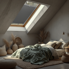 Concept Blinds Honeycomb Roof Window Pleated Blind – Blackout & Thermal Insulation, Made to Measure, 7 Fabric Colours, Adjustable Up & Down, Easy Drill Fitting – Premium Custom Roof Window Shade