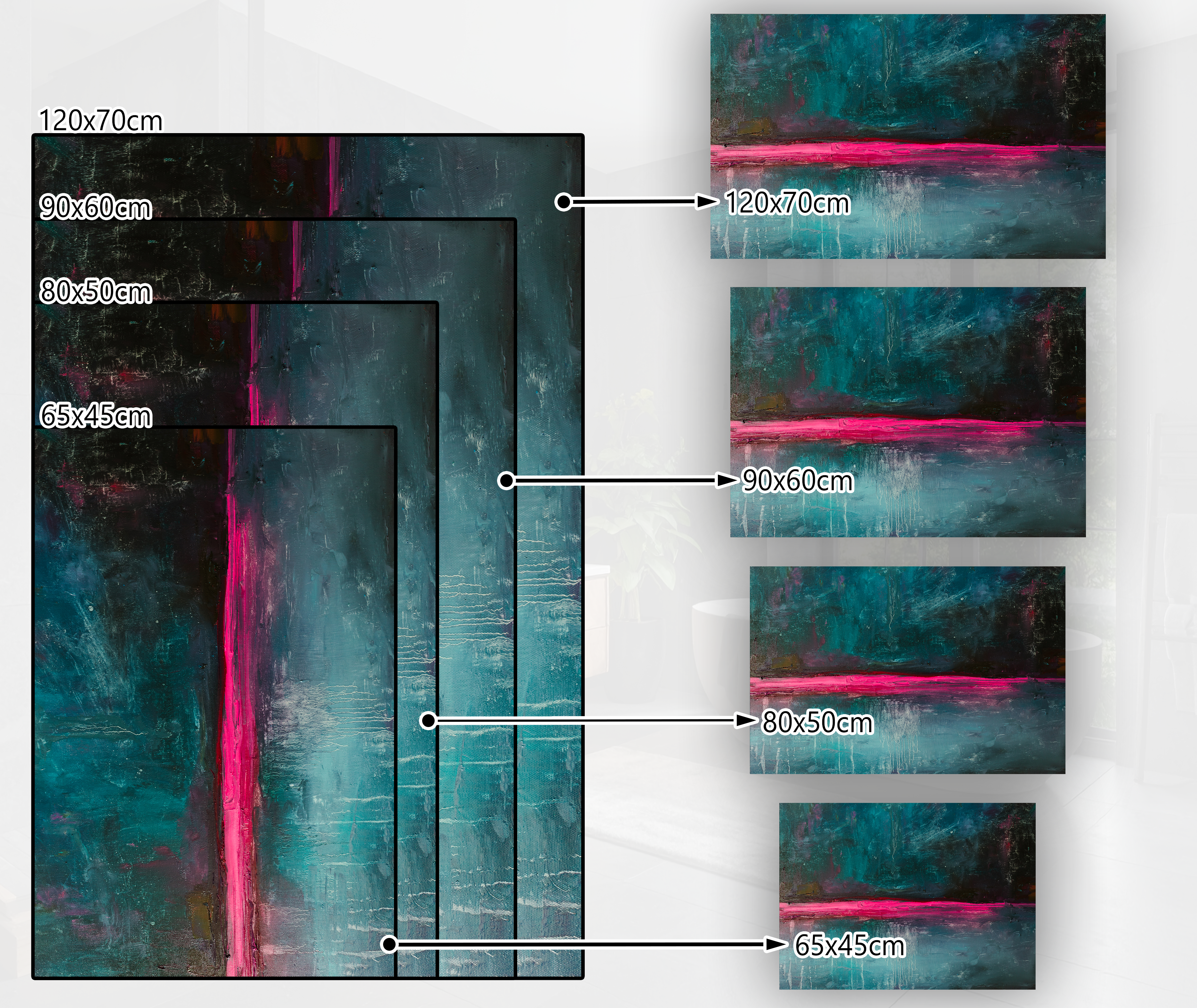 Concept Crystal Bathroom PVC Mat – Water-Resistant Floor Mat – Modern Designer Bath Mat with 4 Size Options for Bathroom, Shower & Toilet - Soft Shower Mat with Decorative Designs : Neon Night