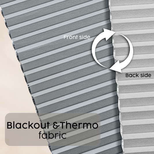 Concept Blinds Honeycomb Roof Window Pleated Blind – Blackout & Thermal Insulation, Made to Measure, 7 Fabric Colours, Adjustable Up & Down, Easy Drill Fitting – Premium Custom Roof Window Shade