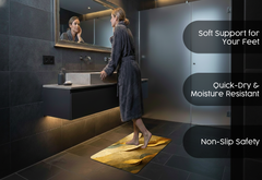 Precision Floor Mat - Innovative Custom PVC Mat for Home, Kitchen & Playrooms – Water Resistant, Stain-Proof & Kids-Safe - Vibrant Designs with Adjustable Sizes from 20x20 cm up to 200x300 cm : Golden structure