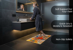 Precision Floor Mat - Innovative Custom PVC Mat for Home, Kitchen & Playrooms – Water Resistant, Stain-Proof & Kids-Safe - Vibrant Designs with Adjustable Sizes from 20x20 cm up to 200x300 cm : Splashes of paint 2