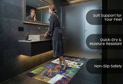 Precision Floor Mat - Innovative Custom PVC Mat for Home, Kitchen & Playrooms – Water Resistant, Stain-Proof & Kids-Safe - Vibrant Designs with Adjustable Sizes from 20x20 cm up to 200x300 cm : Modern Art