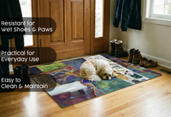 Precision Floor Mat - Innovative Custom PVC Mat for Home, Kitchen & Playrooms – Water Resistant, Stain-Proof & Kids-Safe - Vibrant Designs with Adjustable Sizes from 20x20 cm up to 200x300 cm : Modern Art