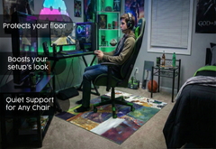 Precision Floor Mat - Innovative Custom PVC Mat for Home, Kitchen & Playrooms – Water Resistant, Stain-Proof & Kids-Safe - Vibrant Designs with Adjustable Sizes from 20x20 cm up to 200x300 cm : Modern Art