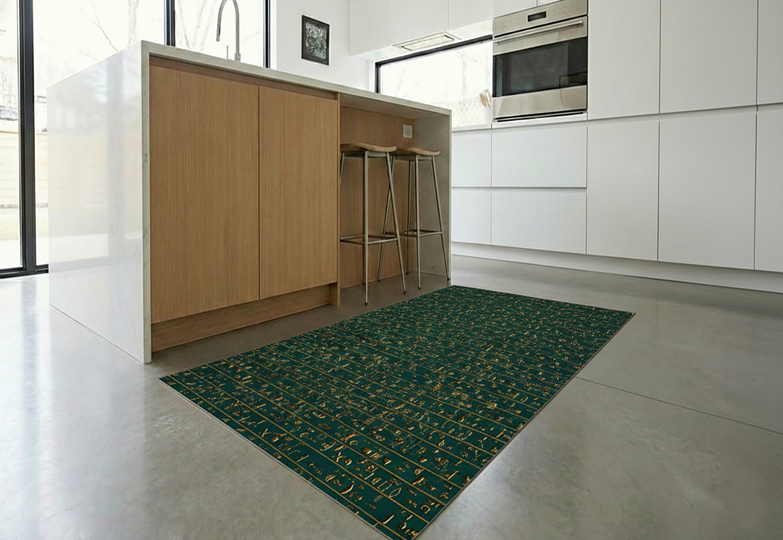 Precision Floor Mat - Innovative Custom PVC Mat for Home, Kitchen & Playrooms – Water Resistant, Stain-Proof & Kids-Safe - Vibrant Designs with Adjustable Sizes from 20x20 cm up to 200x300 cm : Hieroglyphs 1