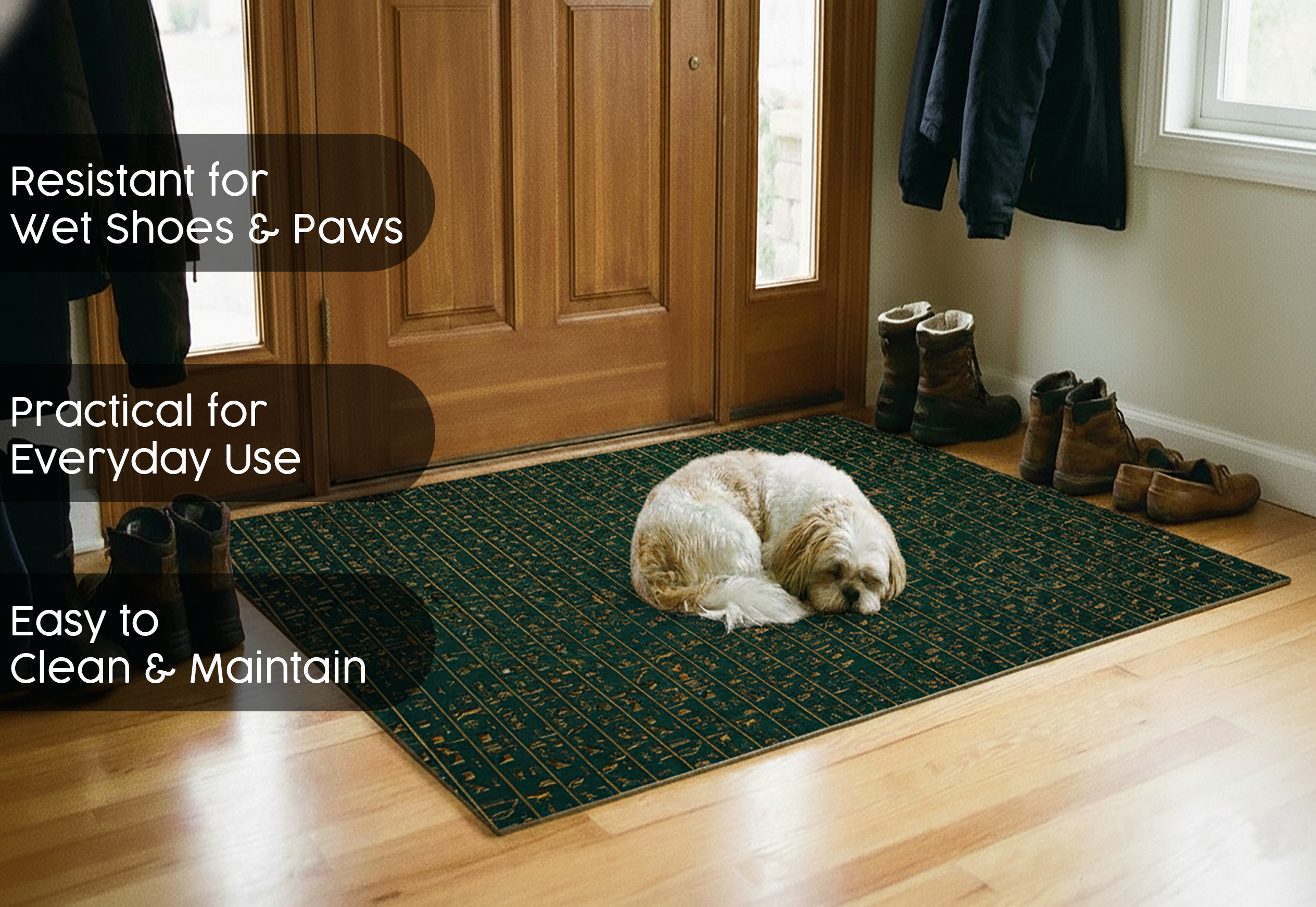 Precision Floor Mat - Innovative Custom PVC Mat for Home, Kitchen & Playrooms – Water Resistant, Stain-Proof & Kids-Safe - Vibrant Designs with Adjustable Sizes from 20x20 cm up to 200x300 cm : Hieroglyphs 1