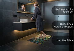 Precision Floor Mat - Innovative Custom PVC Mat for Home, Kitchen & Playrooms – Water Resistant, Stain-Proof & Kids-Safe - Vibrant Designs with Adjustable Sizes from 20x20 cm up to 200x300 cm : Abstraction on canvas