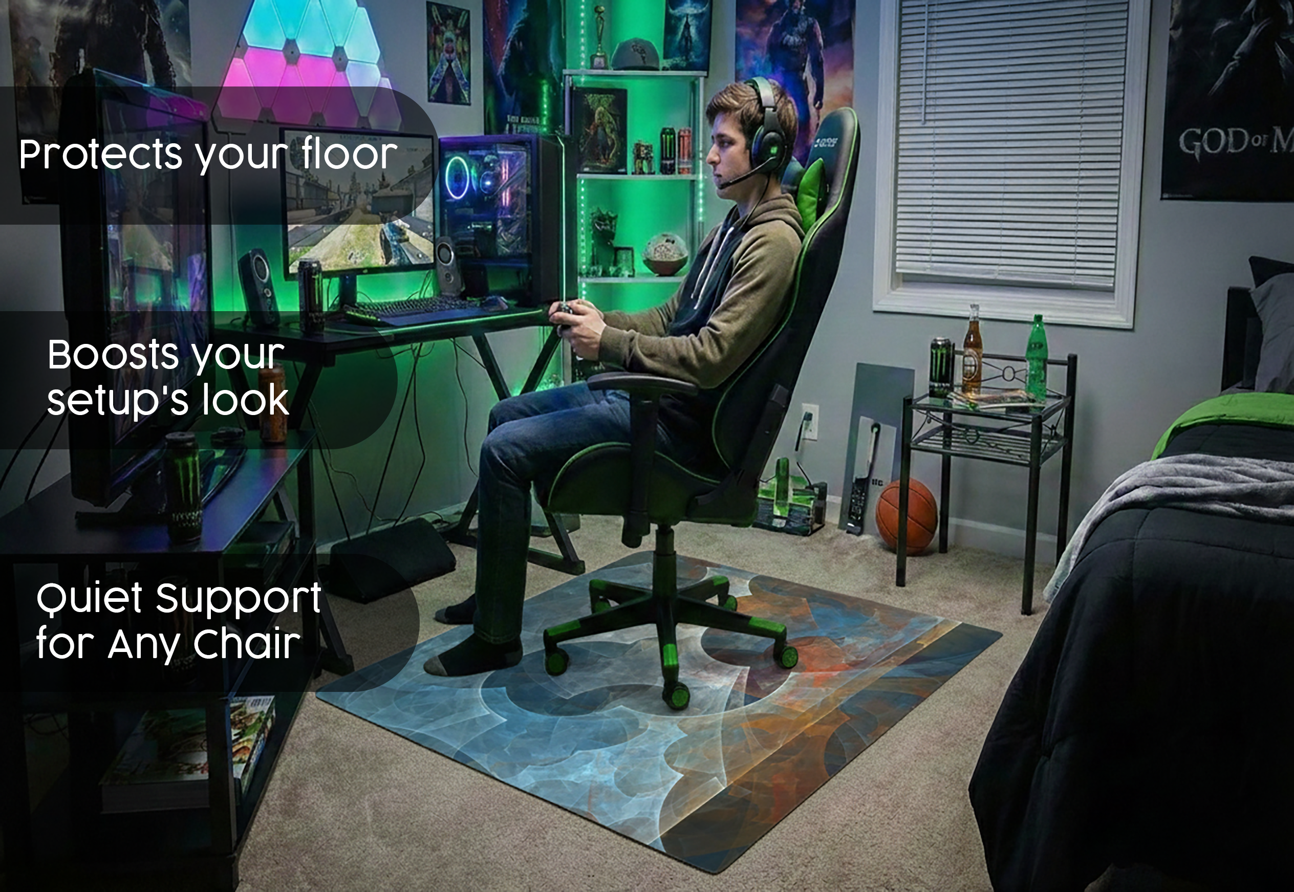 Precision Floor Mat - Innovative Custom PVC Mat for Home, Kitchen & Playrooms – Water Resistant, Stain-Proof & Kids-Safe - Vibrant Designs with Adjustable Sizes from 20x20 cm up to 200x300 cm : Abstraction 1