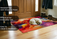 Precision Floor Mat - Innovative Custom PVC Mat for Home, Kitchen & Playrooms – Water Resistant, Stain-Proof & Kids-Safe - Vibrant Designs with Adjustable Sizes from 20x20 cm up to 200x300 cm : Colourful spots