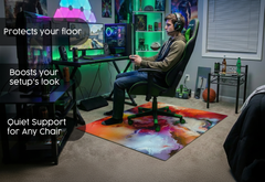 Precision Floor Mat - Innovative Custom PVC Mat for Home, Kitchen & Playrooms – Water Resistant, Stain-Proof & Kids-Safe - Vibrant Designs with Adjustable Sizes from 20x20 cm up to 200x300 cm : Colourful spots