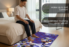 Precision Floor Mat - Innovative Custom PVC Mat for Home, Kitchen & Playrooms – Water Resistant, Stain-Proof & Kids-Safe - Vibrant Designs with Adjustable Sizes from 20x20 cm up to 200x300 cm : Coloured circles