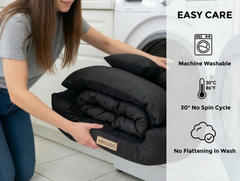 Black Hypoallergenic Dog Bed - Waterproof & Anti-Allergic Codura | Concept Crystal