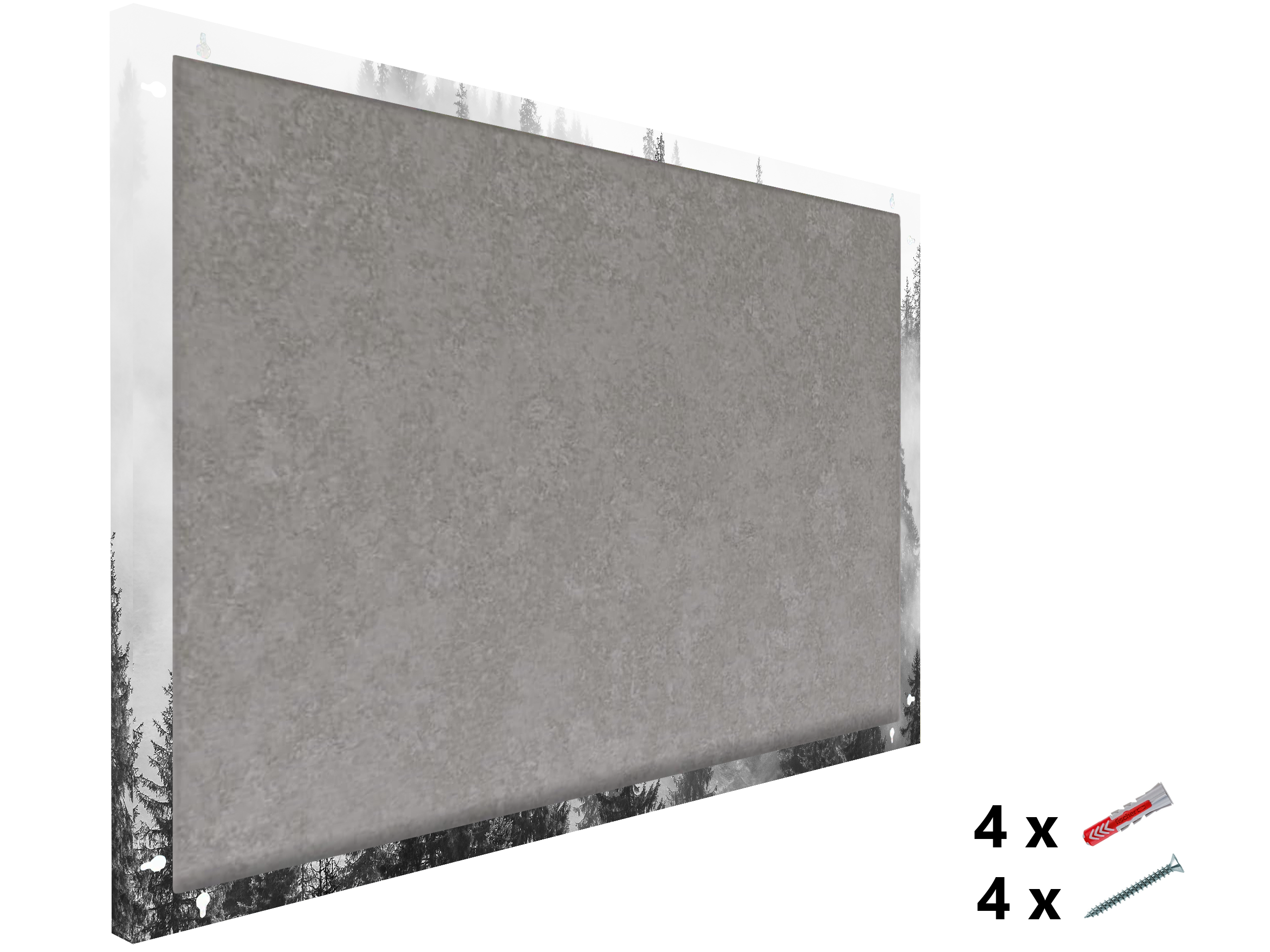 Magnetic Metal Board – Dry-Erase Wall Board & Strong Magnet Bulletin Board for Offices, Homes & Classrooms – Modern & Durable Wall Organizer : Foggy forest